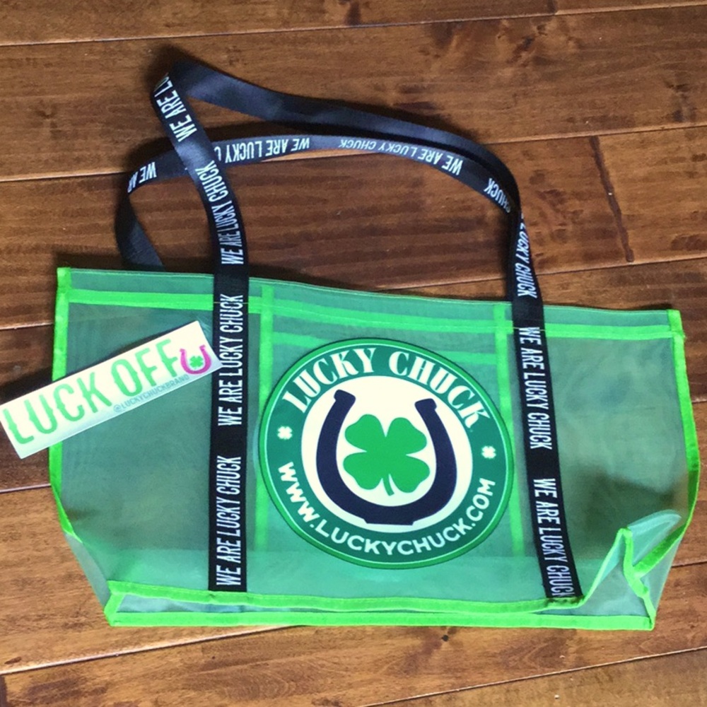 Lucky chuck tote bag sticker bundle horse show cowgirl rodeo farmer’s market